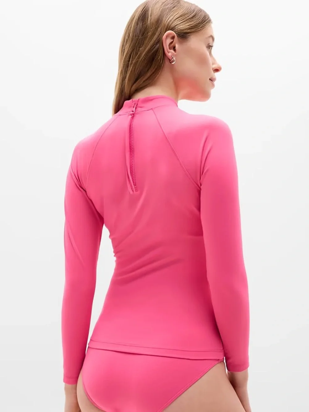 Athleta North Point Rash Guard Pink